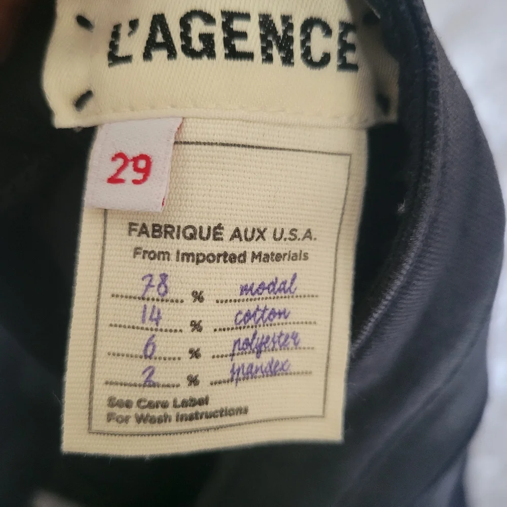 L'AGENCE Jet Black Jeans - Picture 4 of 5